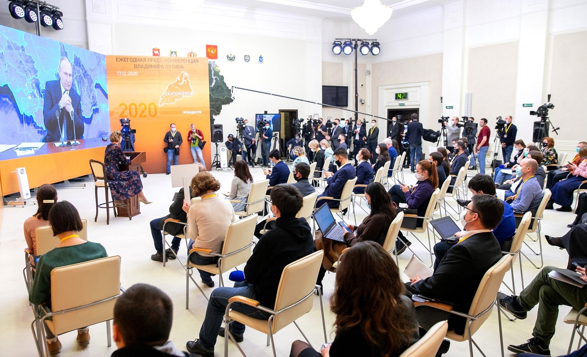 COVID, WNP, wojna i kultura to główne tematy dużej konferencji prasowej prezydenta Rosji