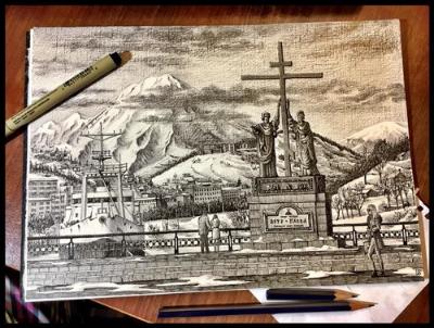 Ivan Bogdanov: Moscow style city sketching!