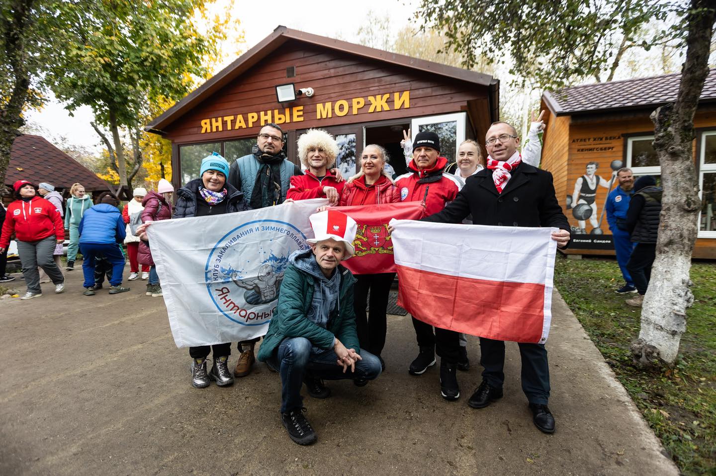 "Morsy" z Rosji i Polski otworzyły sezon nad jeziorem Schönfliz w Obwodzie Kaliningradzkim